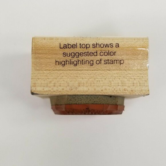 Hero Arts 1989 Vintage Rubber Stamp B-149 Dainty Angel Halo Wings Blue Dress - Picture 4 of 8